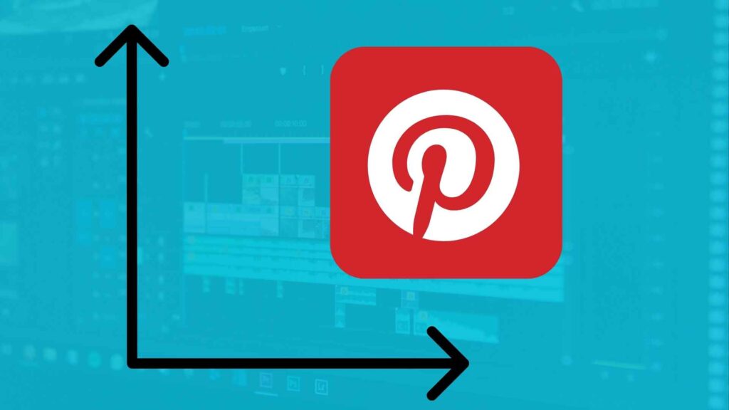 Image illustrant un graphique avec logo Pinterest à l'interieur