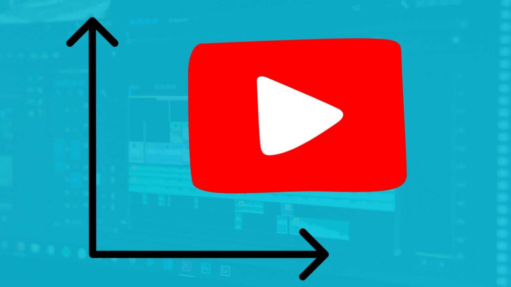 Image représentant un graphique avec le logo You Tube à l'intérieur